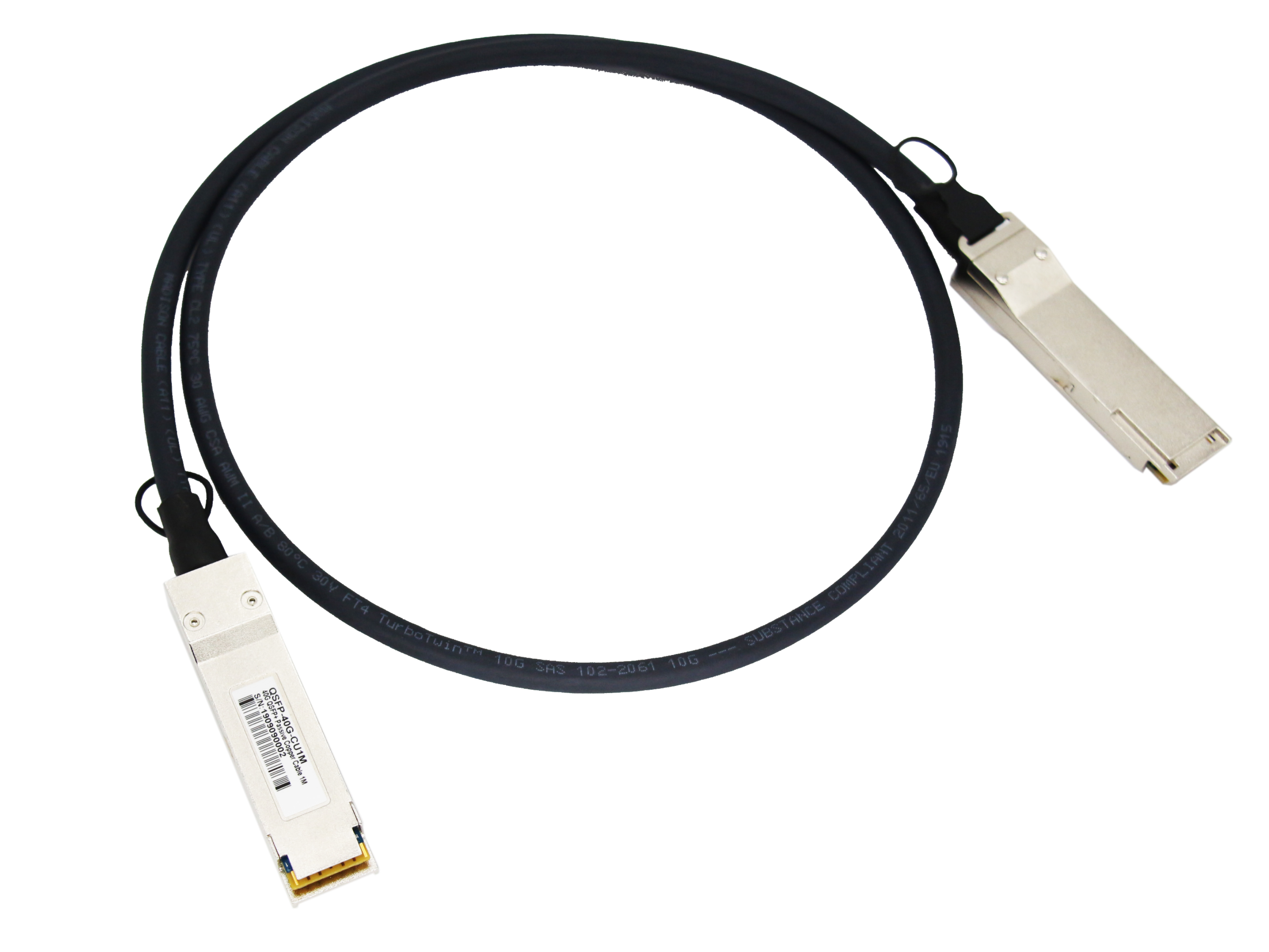 瞻博(Juniper)兼容EX-QSFP-40GE-DAC QSFP+ 转 QSFP+ 无源铜缆堆叠线