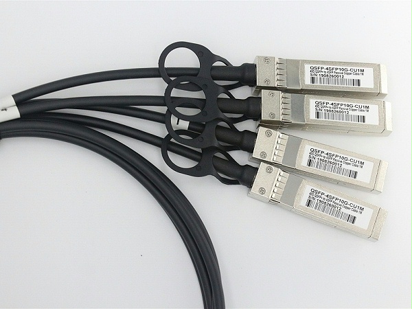 QSFP-4X10G-CU1M 惠普HP兼容 QSFP+ TO 4SFP+DAC无源铜缆高速线缆